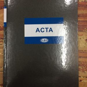 Libro de Acta 100 Hojas Foliado El Arte