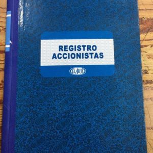 Registro De Accionistas Foliado El Arte