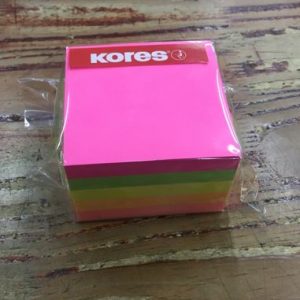 Nota Adhesiva Cubo 5 Colore Kores